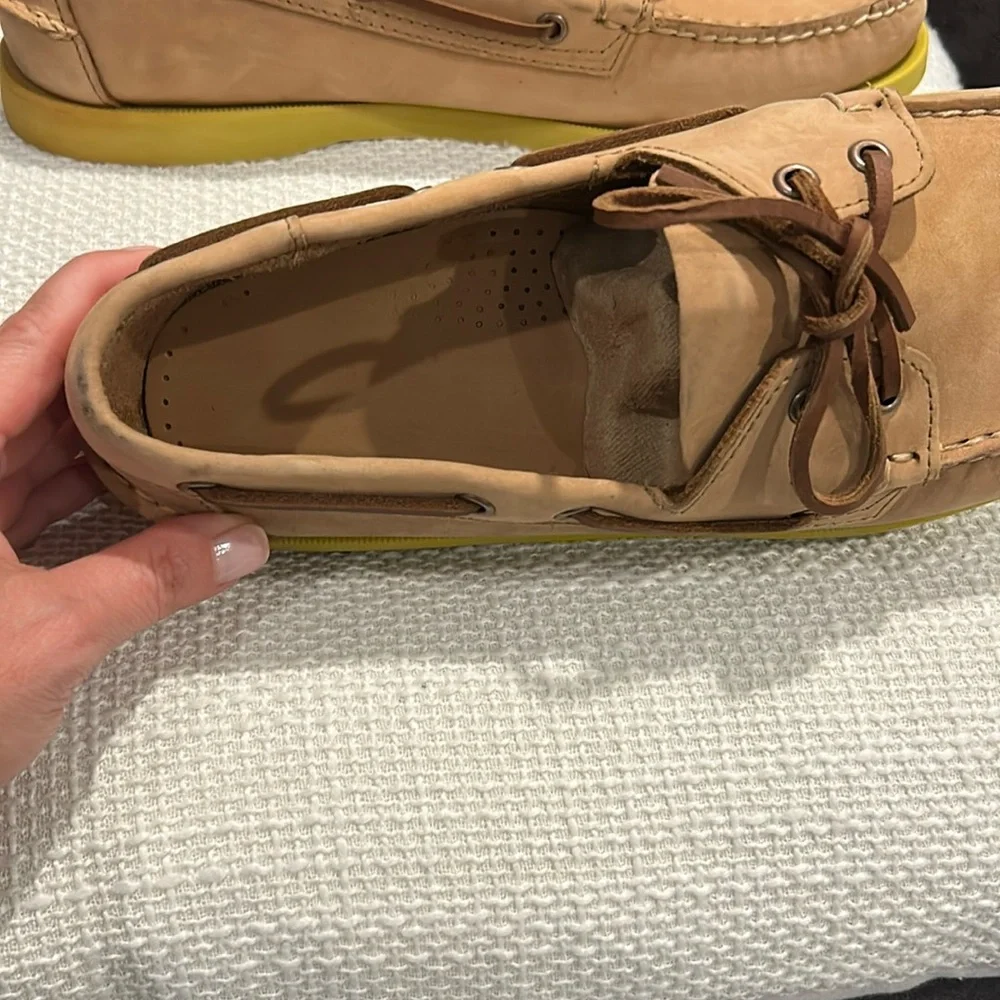 Sebago Men's “Portland” Tan Leather Dockside’s Boat Shoes Size 11.5